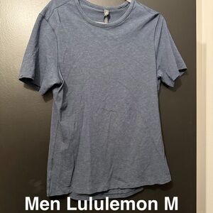 lululemon athletica Men's Heathered Blue Tee